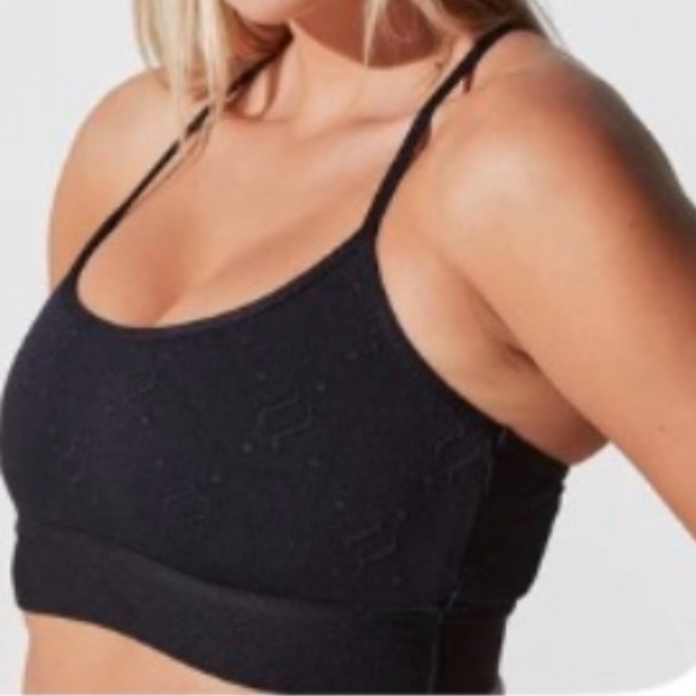 Like New Noli Shop Monogram Jacquard Studio Bra - Black